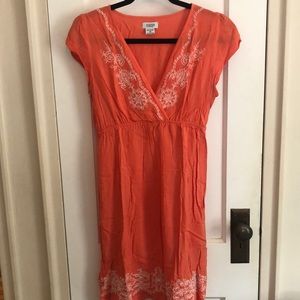 Charming Charlie Orange Sun Dress, Size Medium